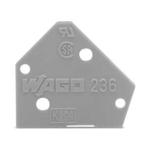 Bočnice koncová WAGO šedá 236-100