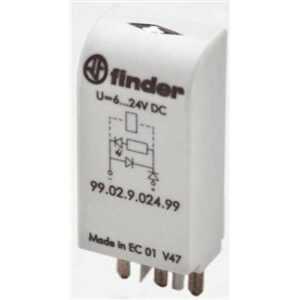 Modul Finder 99.02.0.024.59 s indikační led bez EMC ochrany 6-24 V AC/DC
